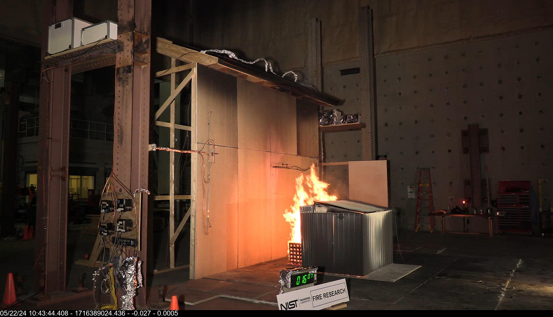 crib fell out door of shed